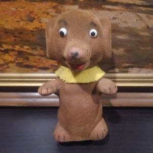 🐶 Vtg 50s 🔥 Wind-up Toy Dog Dachshund 🌭 Weiner Dog Puppy 1950s 💎 Works Great